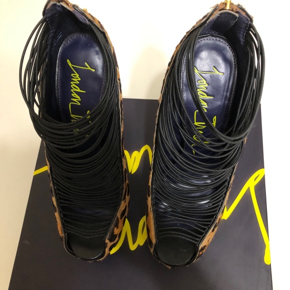 London Trash Leopard platform heels size 8.5 Crush - Picture 5 of 7